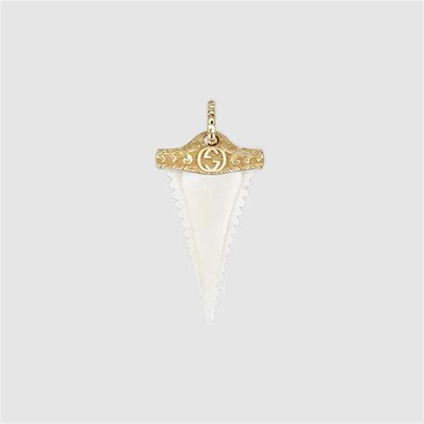 gucci shark tooth charm|Gucci Gold Jewelry for Women .